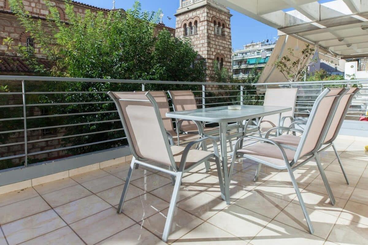 Scenic Balcony In Vibrant Petralona * Athens